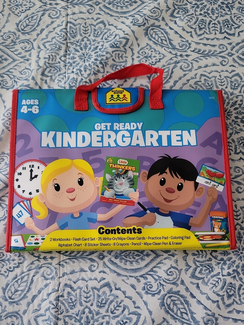 School Zone Get Ready Kindergarten Learning Playset, comprehensive Kit For 4-6Y